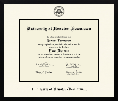 University of Houston Downtown diploma frame - Icon in Gotham