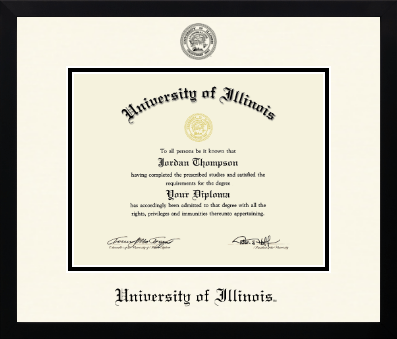 University of Illinois diploma frame - Icon in Gotham