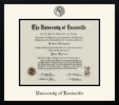 University of Louisville diploma frame - Icon in Gotham
