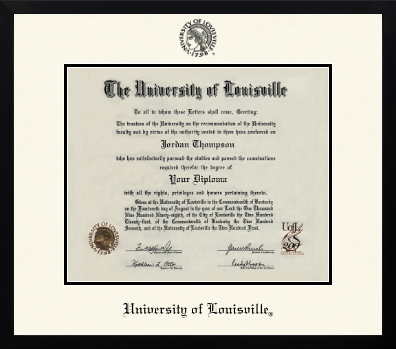 University of Louisville diploma frame - Icon in Gotham