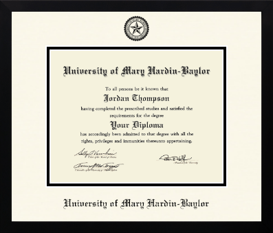 University of Mary Hardin-Baylor diploma frame - Icon in Gotham
