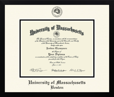 University of Massachusetts Boston diploma frame - Icon in Gotham