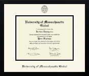 University of Massachusetts Global diploma frame - Icon in Gotham