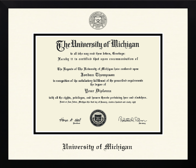 University of Michigan diploma frame - Icon in Gotham