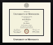 University of Minnesota diploma frame - Icon in Gotham