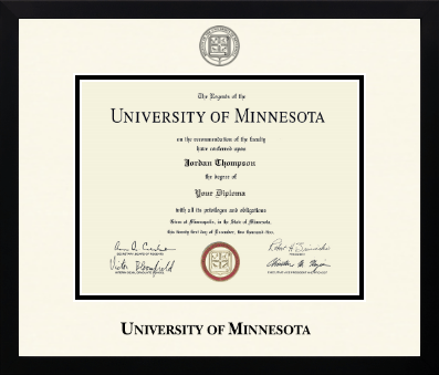 University of Minnesota diploma frame - Icon in Gotham