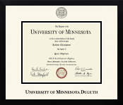 University of Minnesota Duluth diploma frame - Icon in Gotham