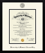University of Missouri Kansas City diploma frame - Icon in Gotham
