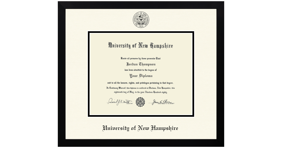 University of New Hampshire Diploma Frame | Church Hill Classics