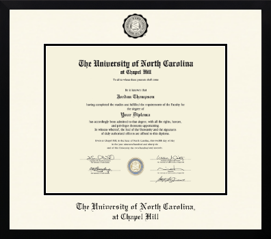 University of North Carolina Chapel Hill diploma frame - Icon in Gotham