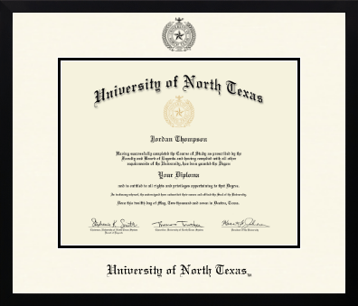 University of North Texas diploma frame - Icon in Gotham