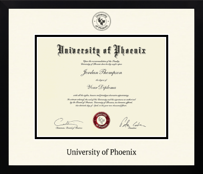University of Phoenix diploma frame - Icon in Gotham