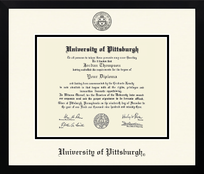 University of Pittsburgh diploma frame - Icon in Gotham