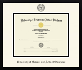 University of Science and Arts of Oklahoma diploma frame - Icon in Gotham
