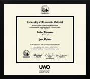 University of Wisconsin Oshkosh diploma frame - Icon in Gotham