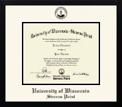 University of Wisconsin Stevens Point diploma frame - Icon in Gotham