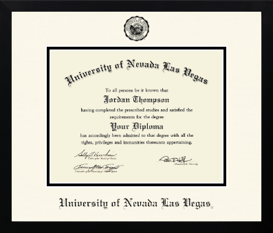 University of Nevada Las Vegas diploma frame - Icon in Gotham