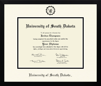 University of South Dakota diploma frame - Icon in Gotham