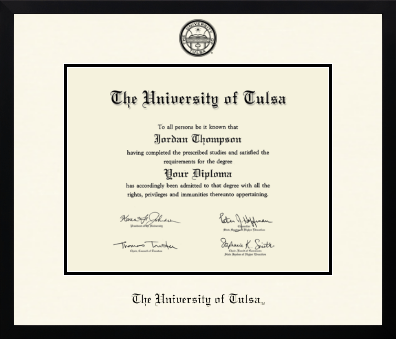 The University of Tulsa diploma frame - Icon in Gotham