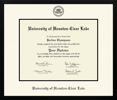 University of Houston-Clear Lake diploma frame - Icon in Gotham