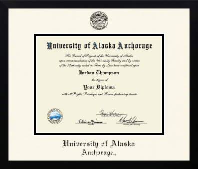 University of Alaska Anchorage diploma frame - Icon in Gotham