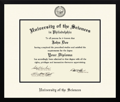 University of the Sciences in Philadelphia diploma frame - Icon in Gotham