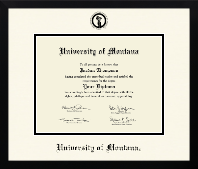 University of Montana Missoula diploma frame - Icon in Gotham