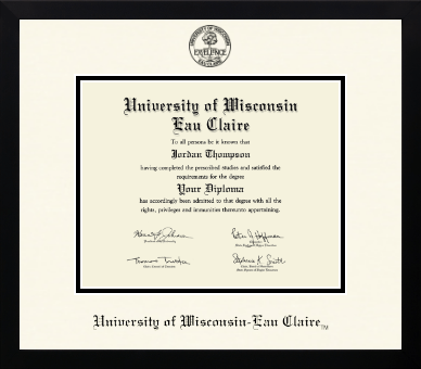 University of Wisconsin Eau Claire diploma frame - Icon in Gotham