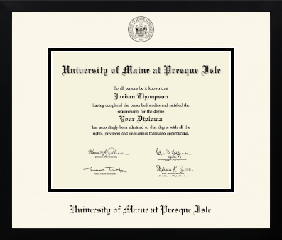 University of Maine at Presque Isle diploma frame - Icon in Gotham