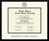 United States Coast Guard Academy diploma frame - Icon in Gotham