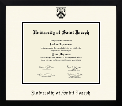 University of Saint Joseph in Connecticut diploma frame - Icon in Gotham
