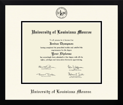 University of Louisiana Monroe diploma frame - Icon in Gotham