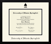 University of Illinois Springfield diploma frame - Icon in Gotham