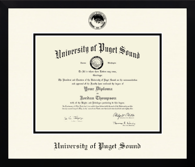 University of Puget Sound diploma frame - Icon in Gotham