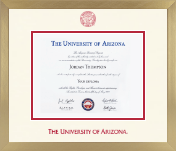The University of Arizona diploma frame - Icon in Chardonnay