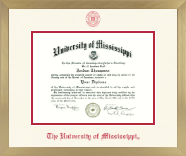 The University of Mississippi diploma frame - Icon in Chardonnay