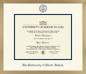 The University of Rhode Island diploma frame - Icon in Chardonnay