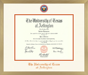 The University of Texas at Arlington diploma frame - Icon in Chardonnay