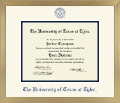 The University of Texas at Tyler diploma frame - Icon in Chardonnay