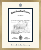 United States Naval Academy diploma frame - Icon in Chardonnay