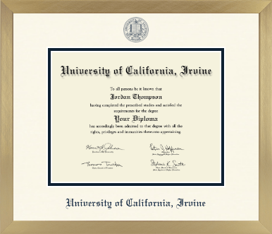 University of California Irvine diploma frame - Icon in Chardonnay