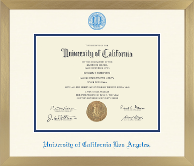 University of California Los Angeles diploma frame - Icon in Chardonnay