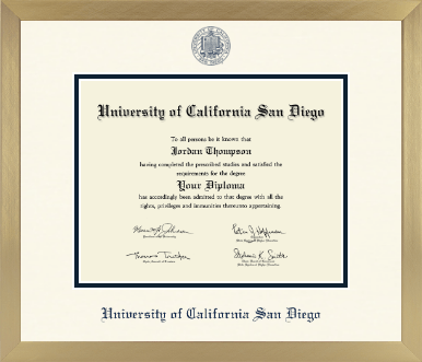 University of California San Diego diploma frame - Icon in Chardonnay