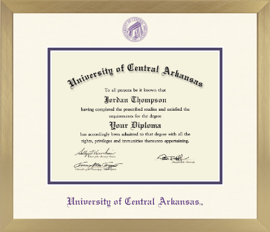 University of Central Arkansas diploma frame - Icon in Chardonnay