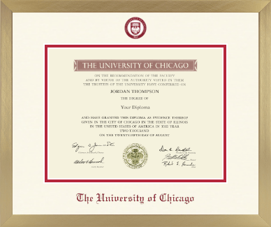 University of Chicago diploma frame - Icon in Chardonnay