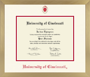 University of Cincinnati diploma frame - Icon in Chardonnay