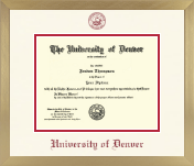 University of Denver diploma frame - Icon in Chardonnay