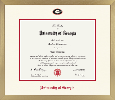 University of Georgia diploma frame - Icon in Chardonnay