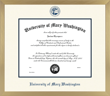 University of Mary Washington diploma frame - Icon in Chardonnay