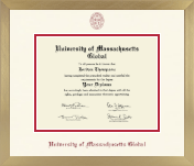 University of Massachusetts Global diploma frame - Icon in Chardonnay